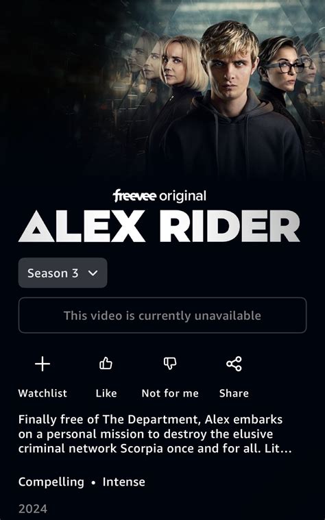 Where to Watch Alex rider s3 : r/AlexRider .